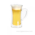 Double Wall Custom Glass Mug For White Tea